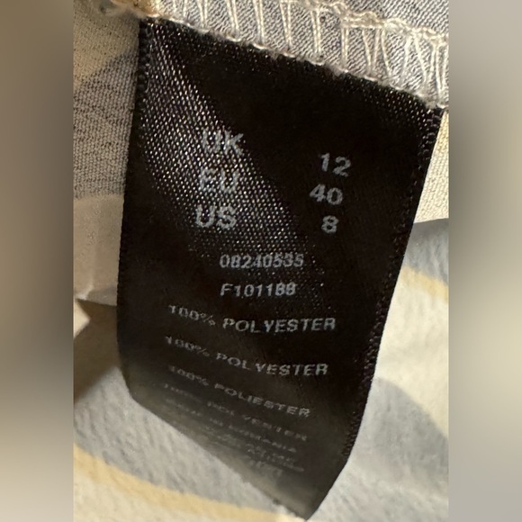 ASOS Women’s Zebra Print Long Sleeve Deep V-Neck Blouse Size 8 - Picture 10 of 14